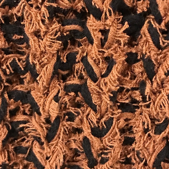 NWT Aritzia Wilfred sweater women L brown/black cotton chunky cozy bohemian - Picture 4 of 11